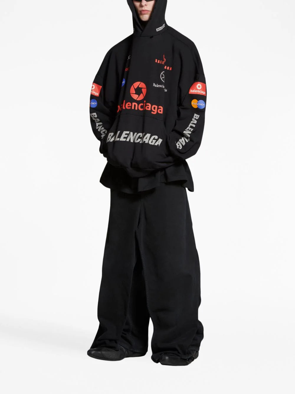 Balenciaga Top League logo-print hoodie