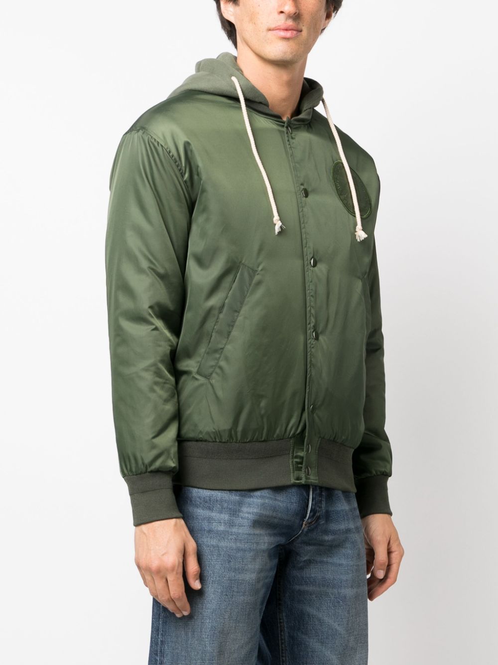 Autry logo-patch bomber jacket