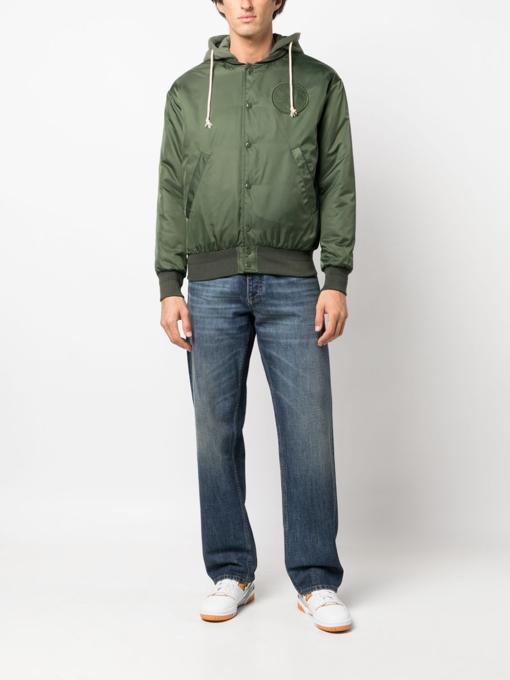 Autry logo-patch bomber jacket