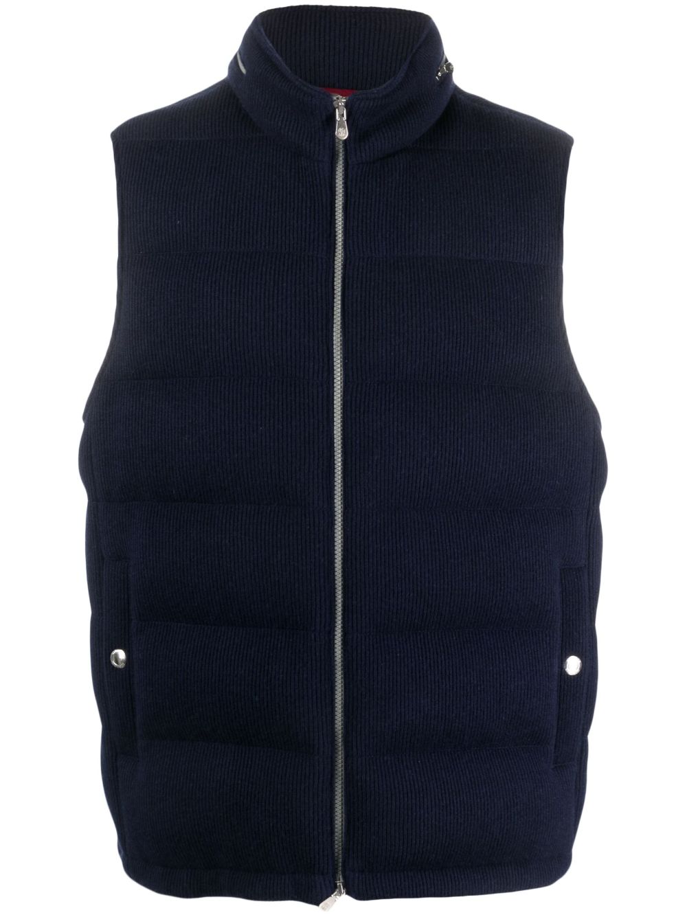 Brunello Cucinelli  ribbed padded gilet