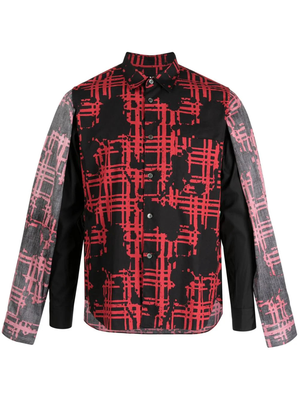 Black Comme Des Garçons  graphic-print cotton shirt