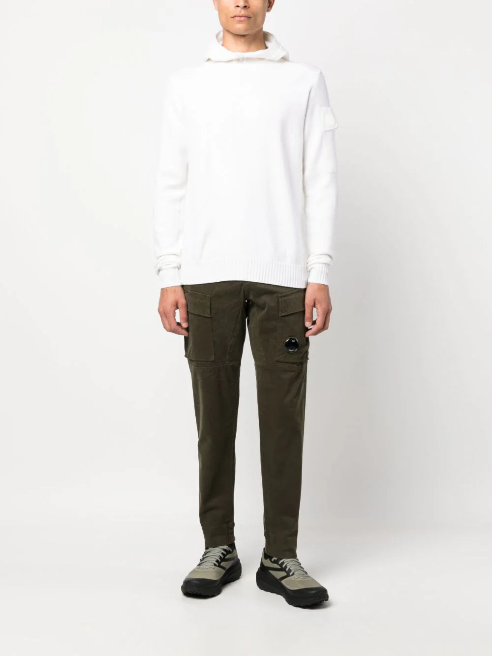 C.P. Company  fine-knit virgin wool-blend hoodie