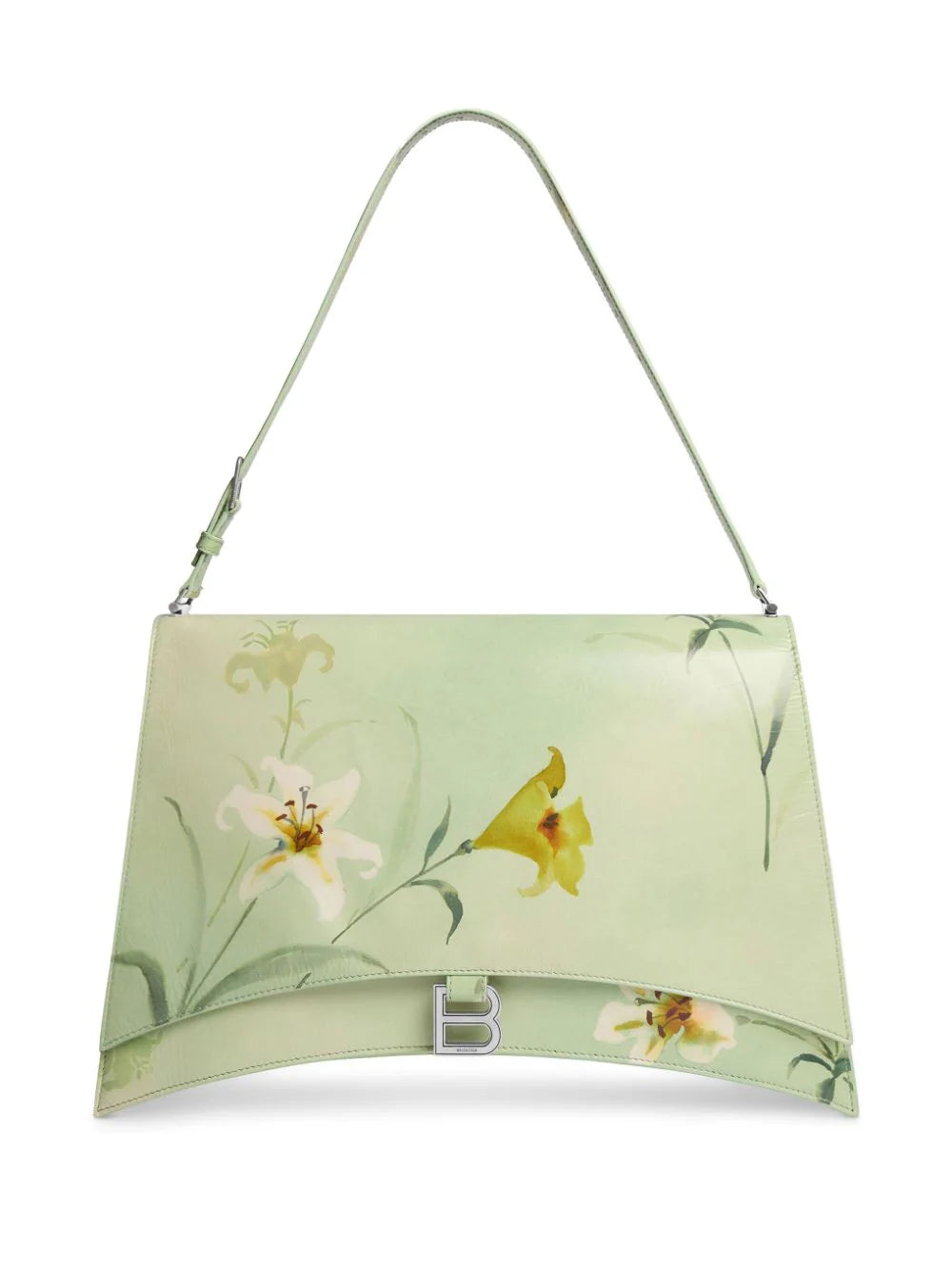 Balenciaga  large Crush floral-print shoulder bag