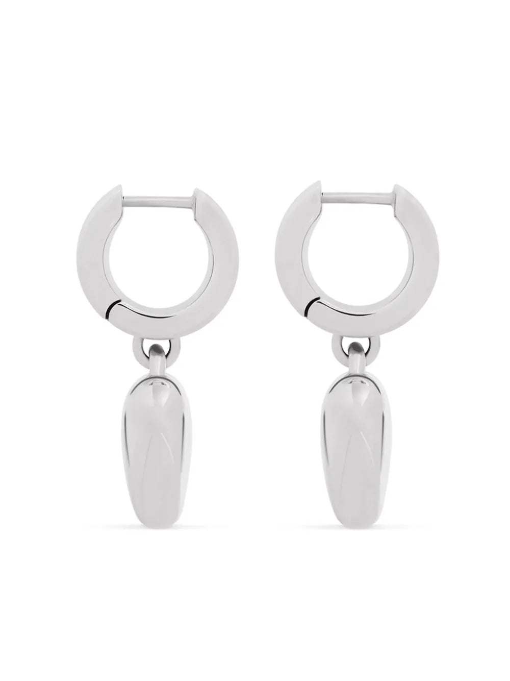 Balenciaga  heart-charm hoop earrings