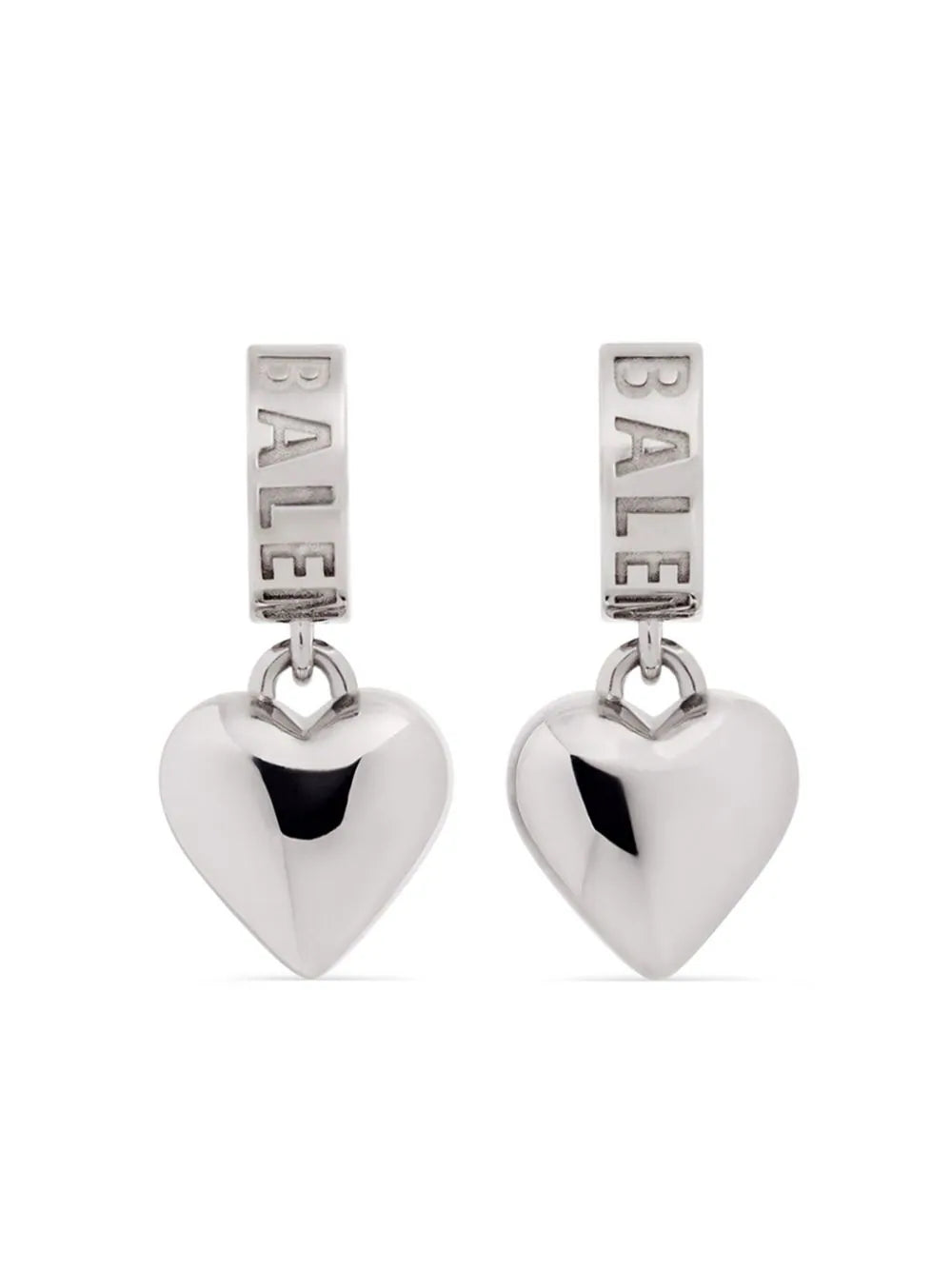 Balenciaga  heart-charm hoop earrings