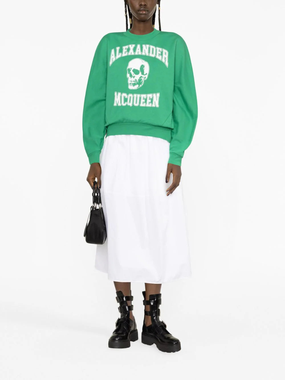 Alexander McQueen  skull-print stretch-cotton sweatshirt