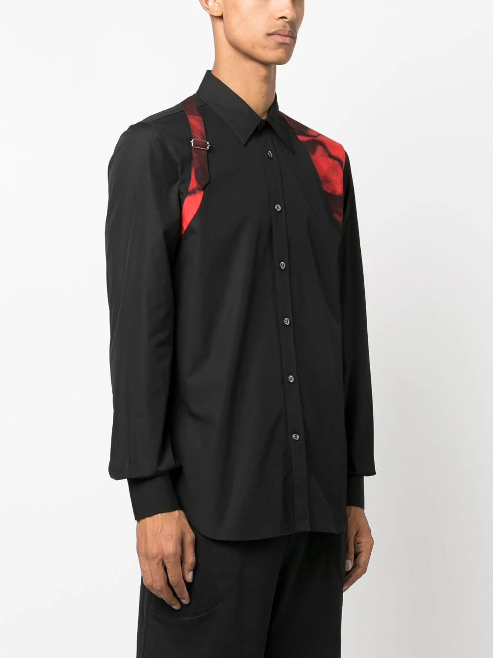 Alexander McQueen  Harness cotton shirt
