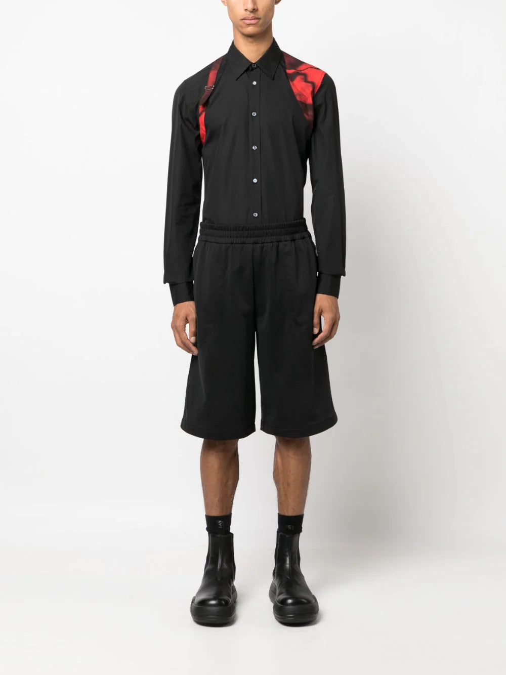 Alexander McQueen  Harness cotton shirt