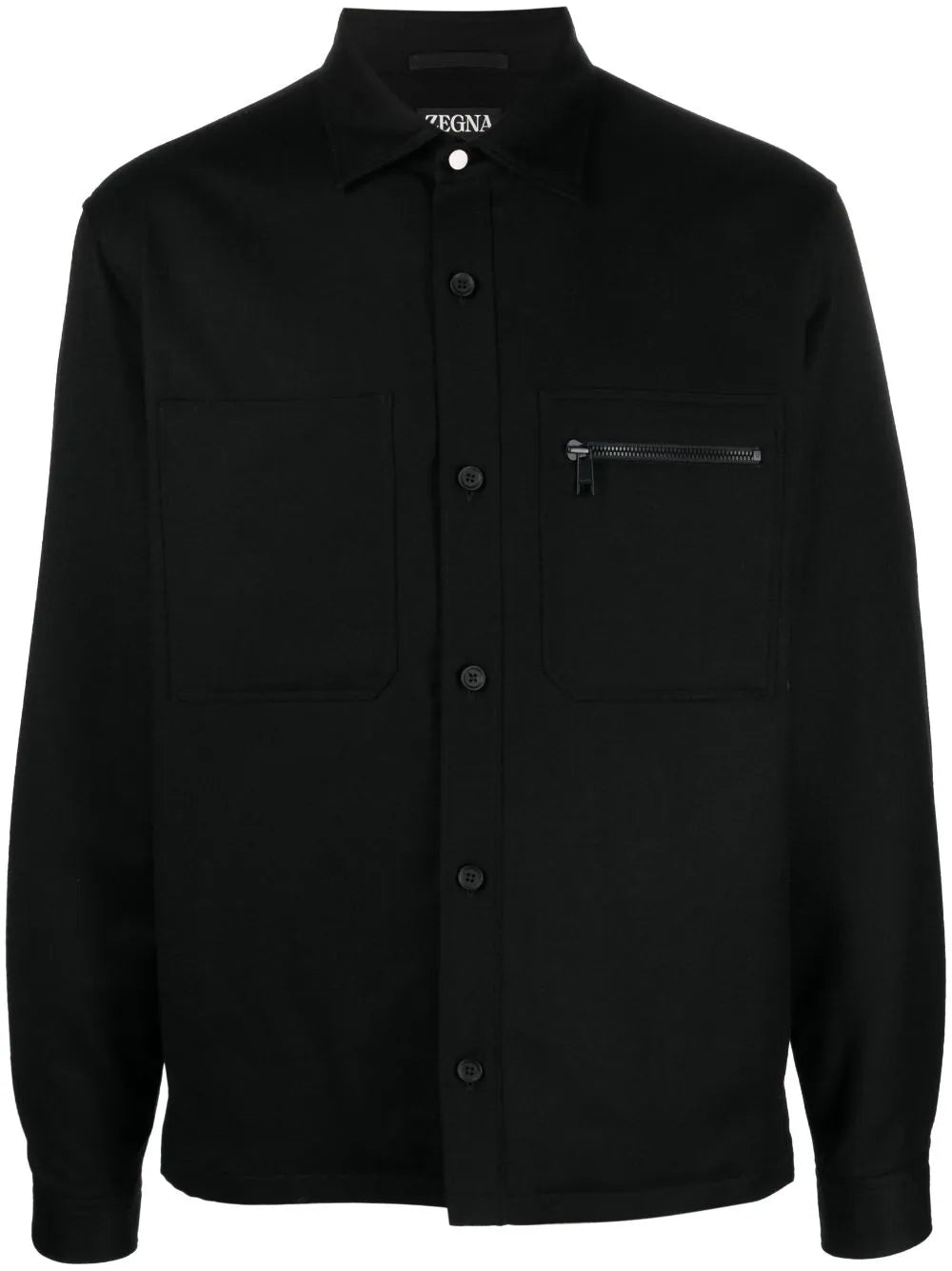Zegna  button-up wool shirt jacket