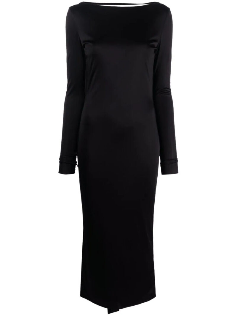 Versace  x Dua Lipa knotted backless dress