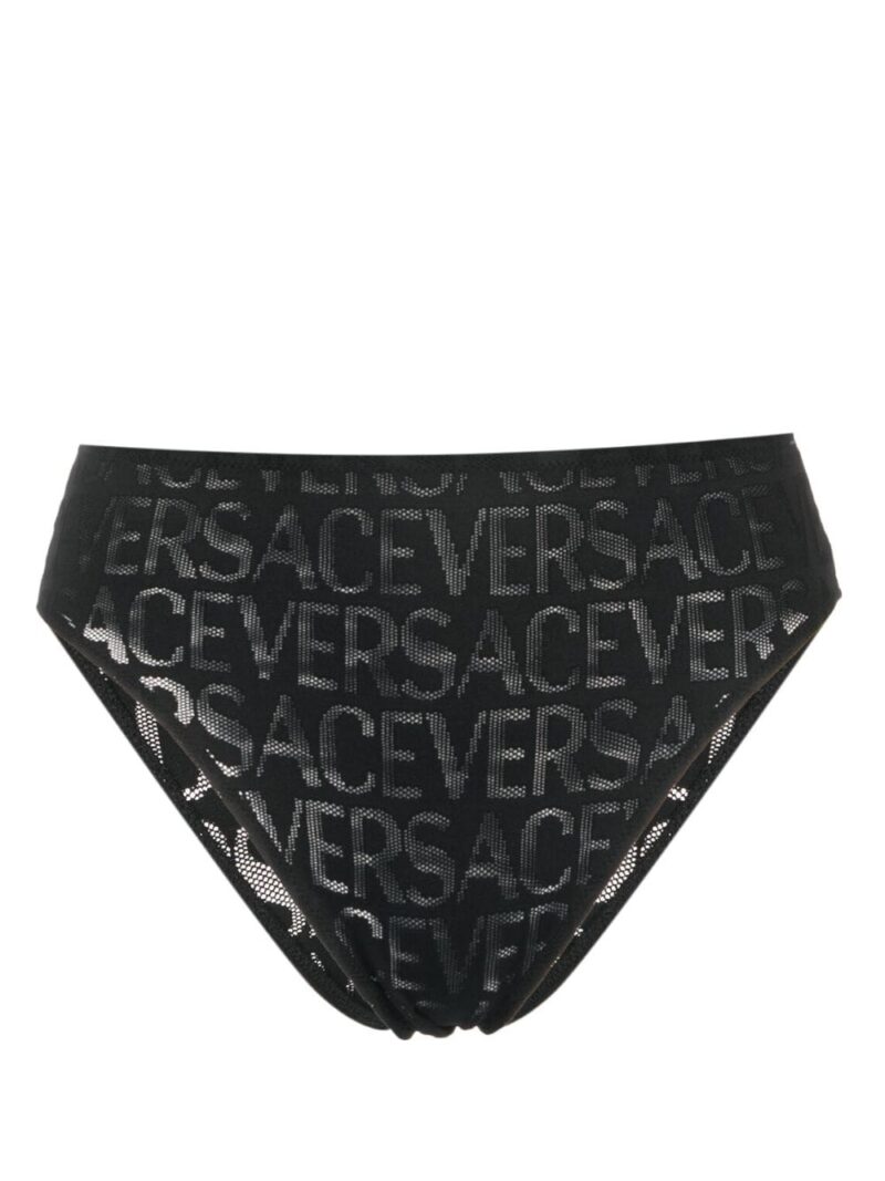 Versace  Versace Allover high-waist mesh briefs