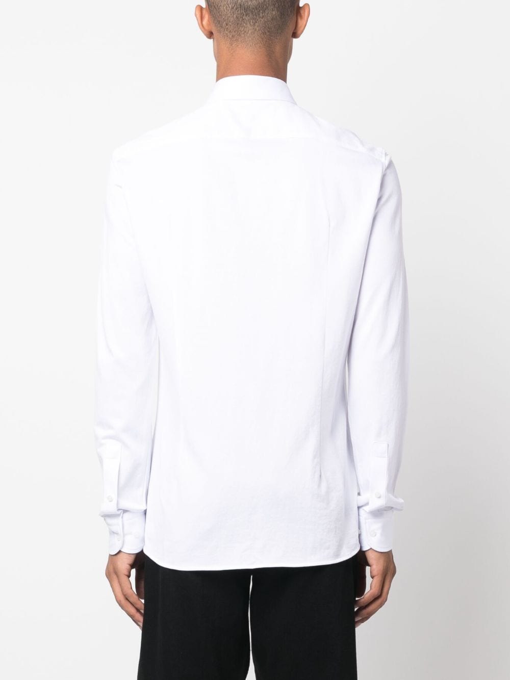 BOSS long-sleeve cotton-blend shirt