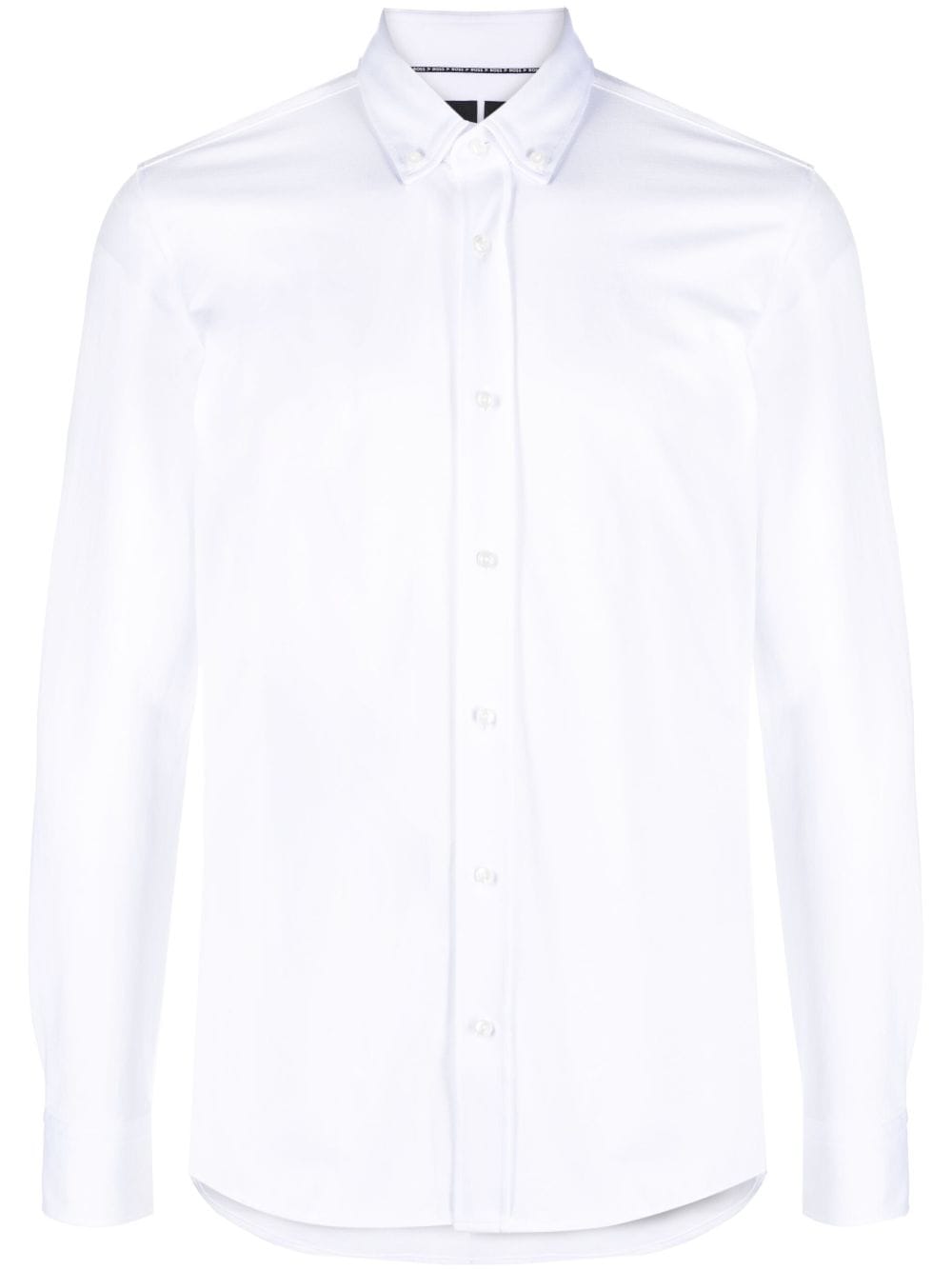 BOSS long-sleeve cotton-blend shirt