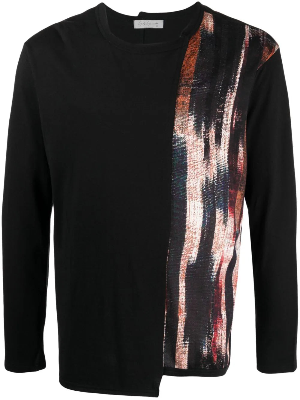 Yohji Yamamoto  asymmetric long-sleeve T-shirt