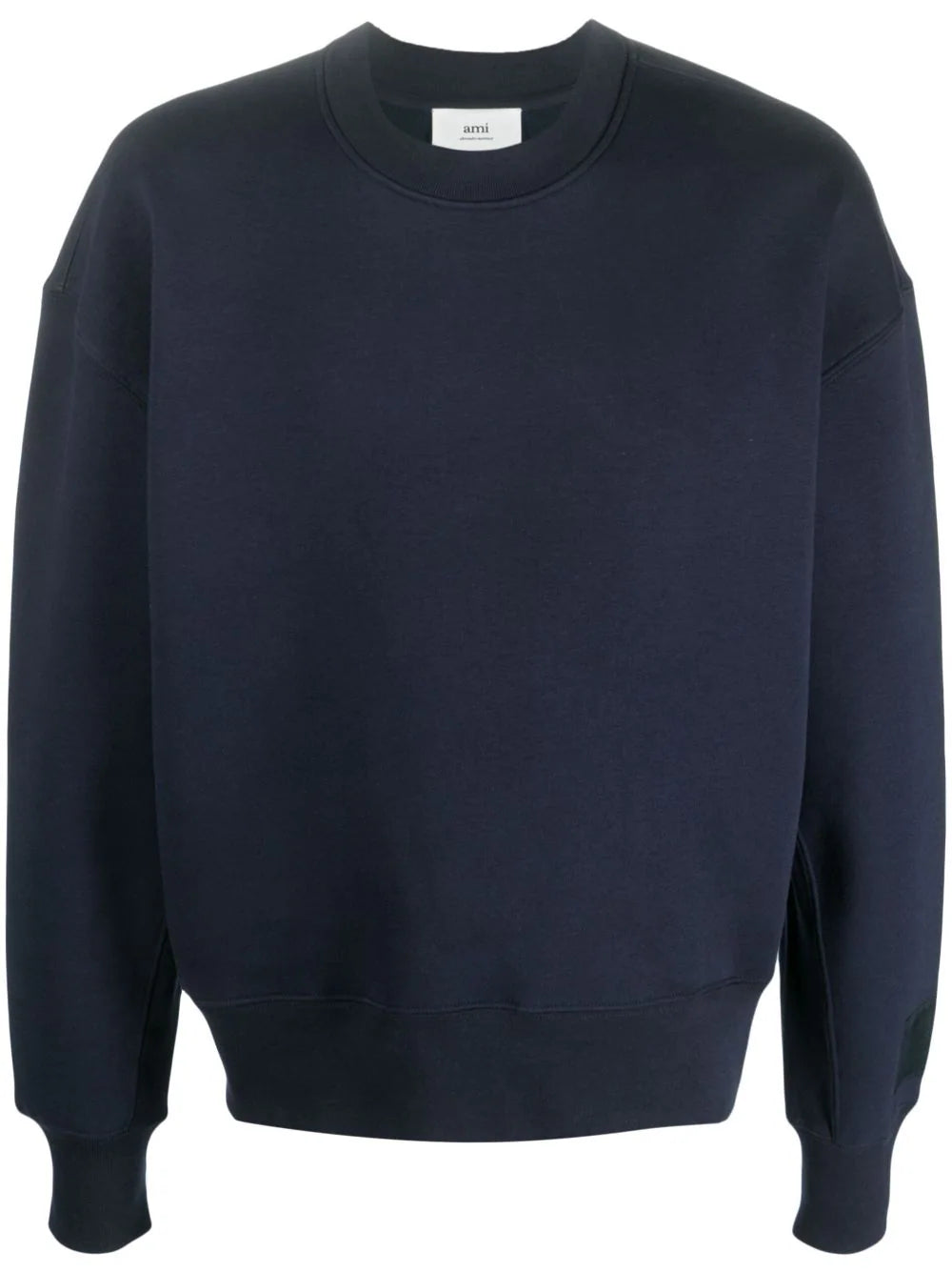 AMI Paris  logo-patch crew-neck sweatshirt