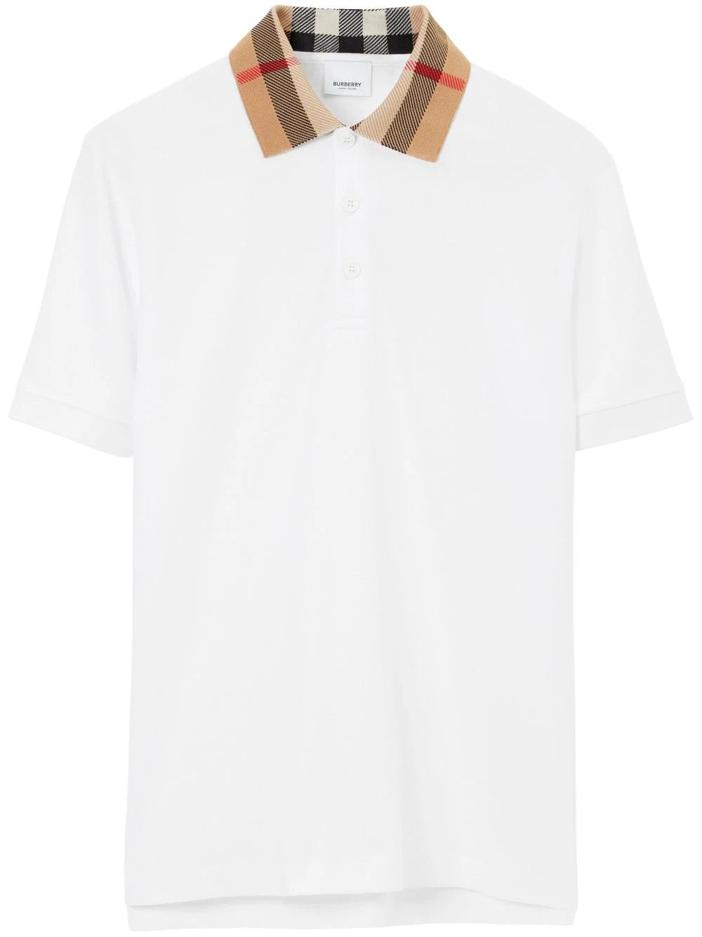 Burberry  Vintage check print-detail polo shirt