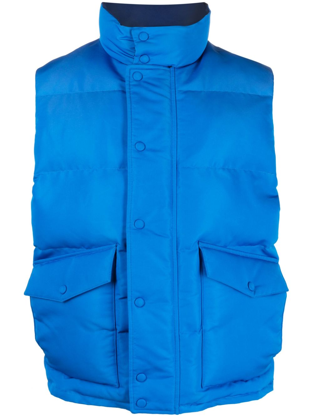 Alexander McQueen  graffiti logo-print padded gilet