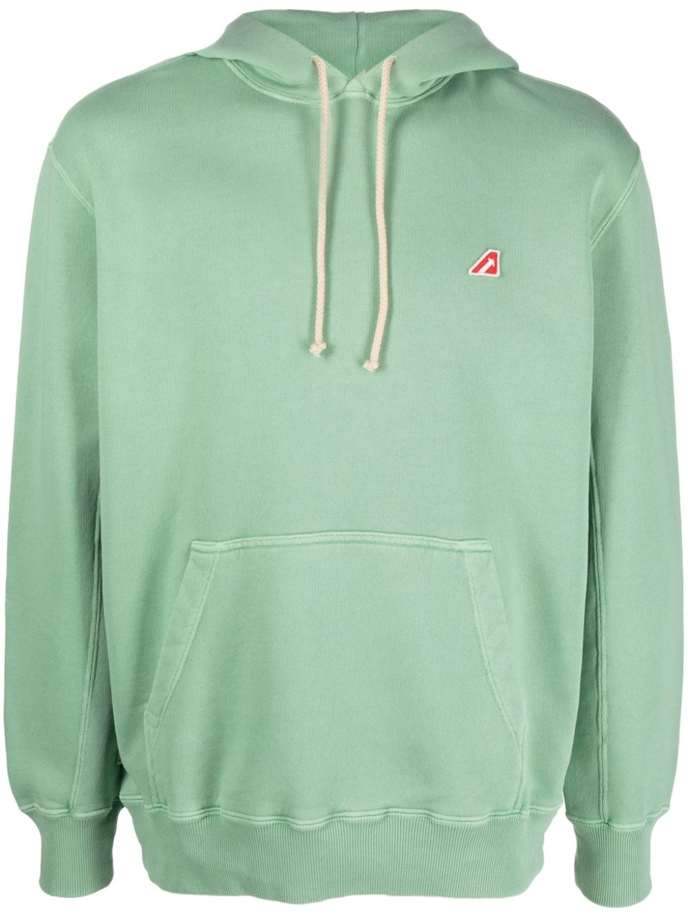 Autry  logo-patch cotton hoodie