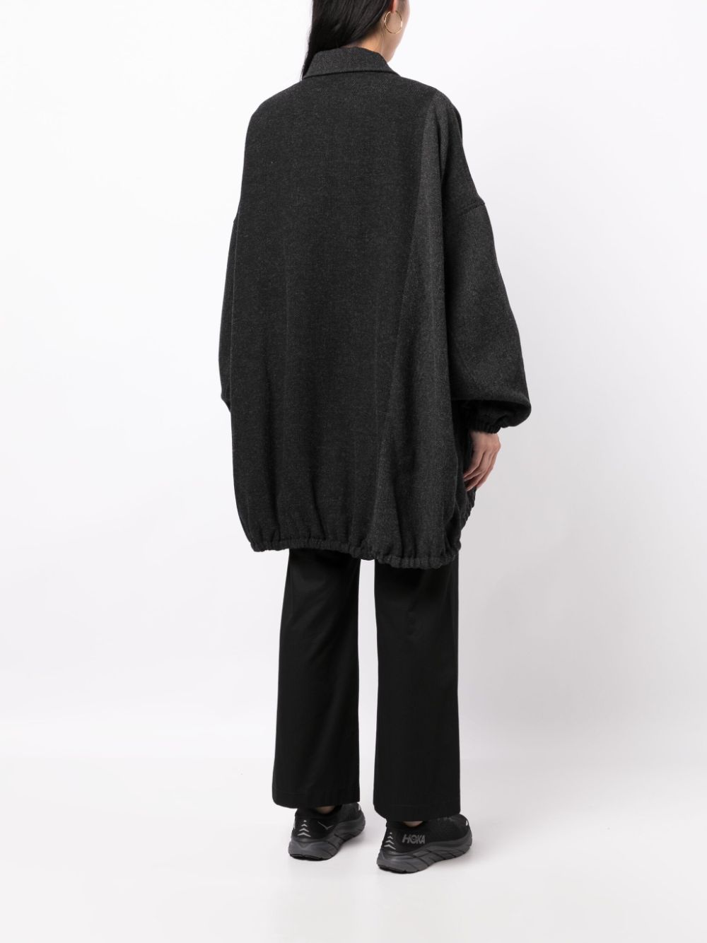 Yohji Yamamoto  herringbone-pattern wool jacket
