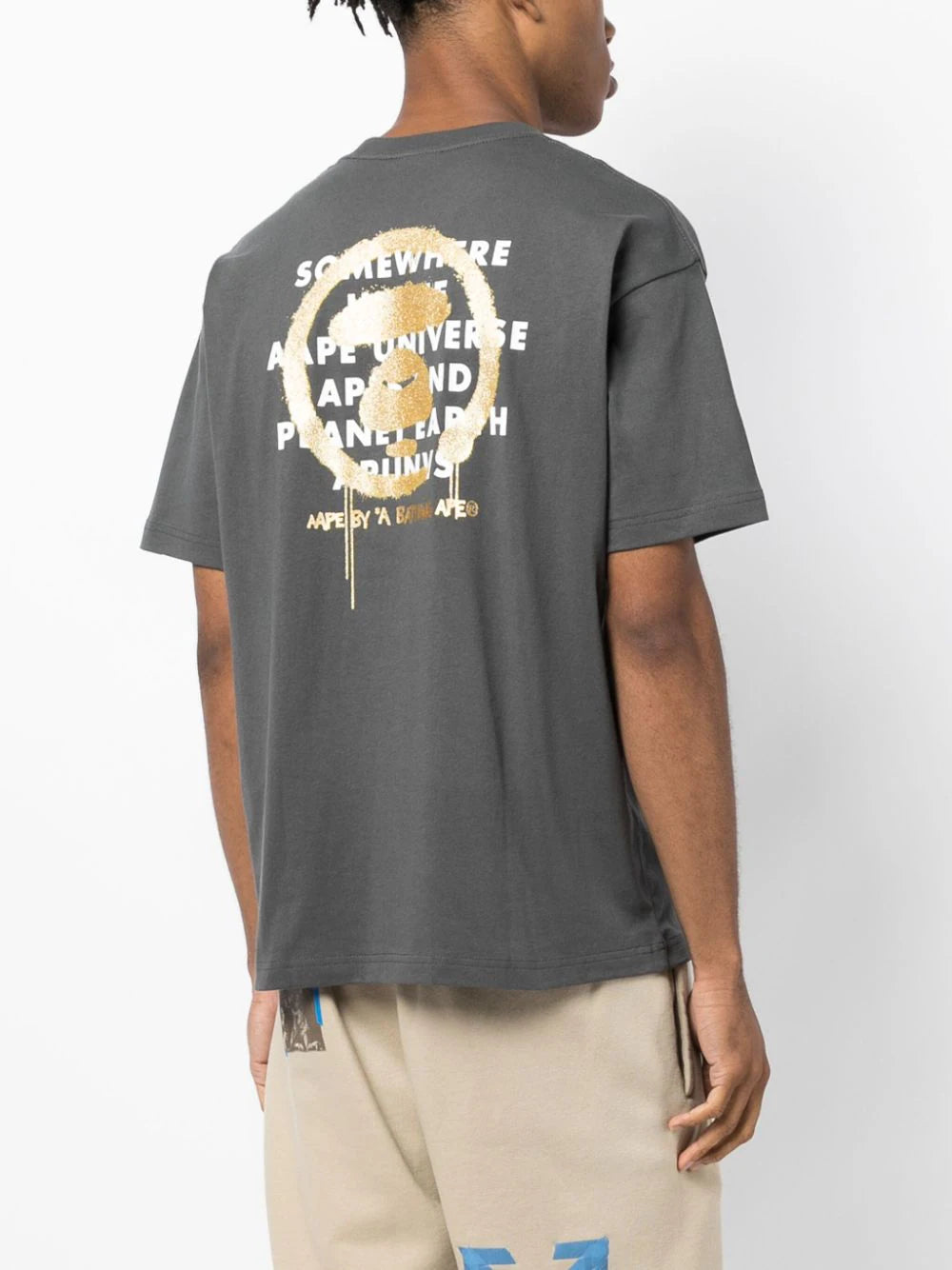 AAPE BY *A BATHING APE® logo-print cotton T-shirt