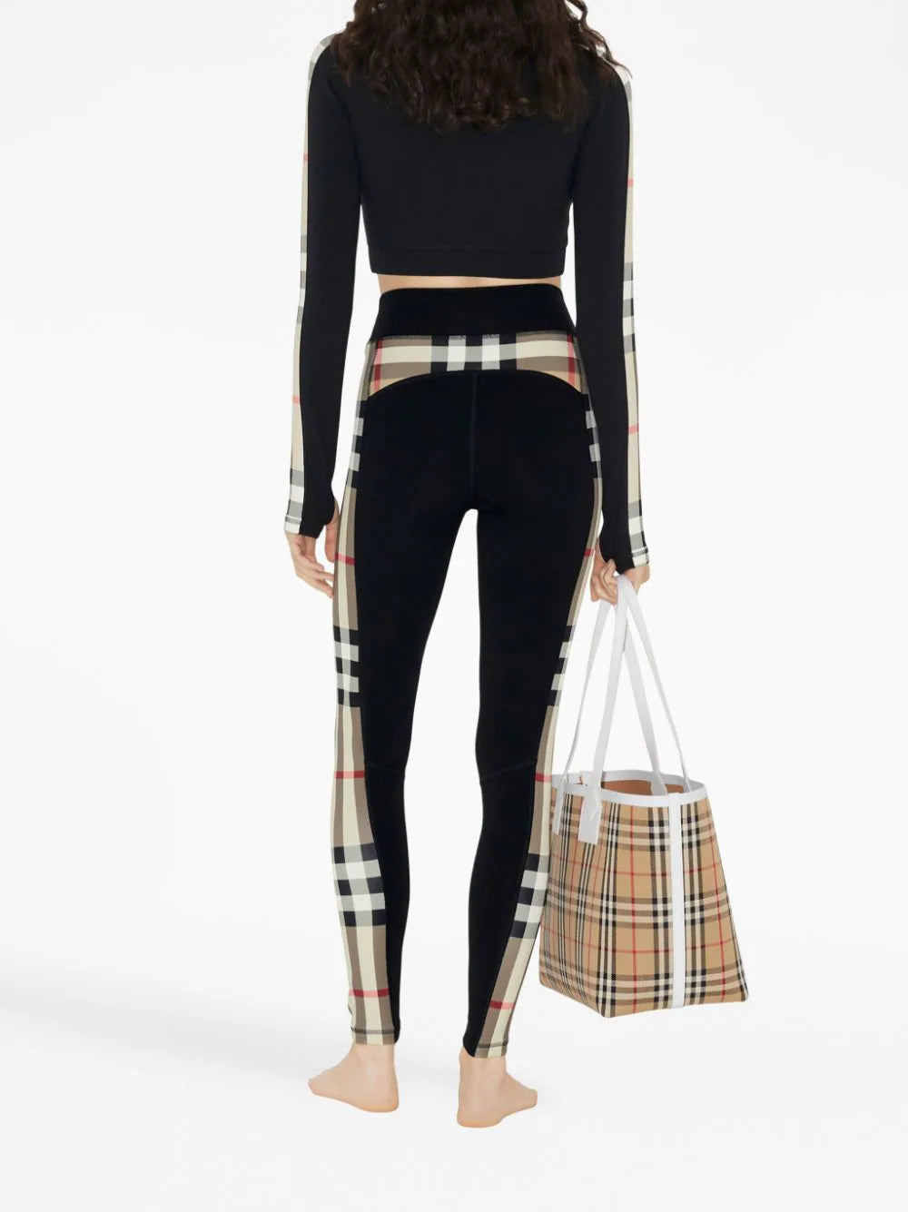 Burberry Vintage Check-panel leggings