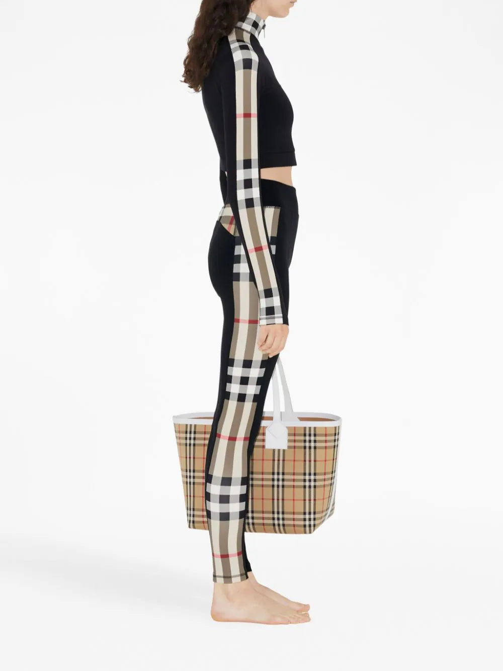 Burberry Vintage Check-panel leggings