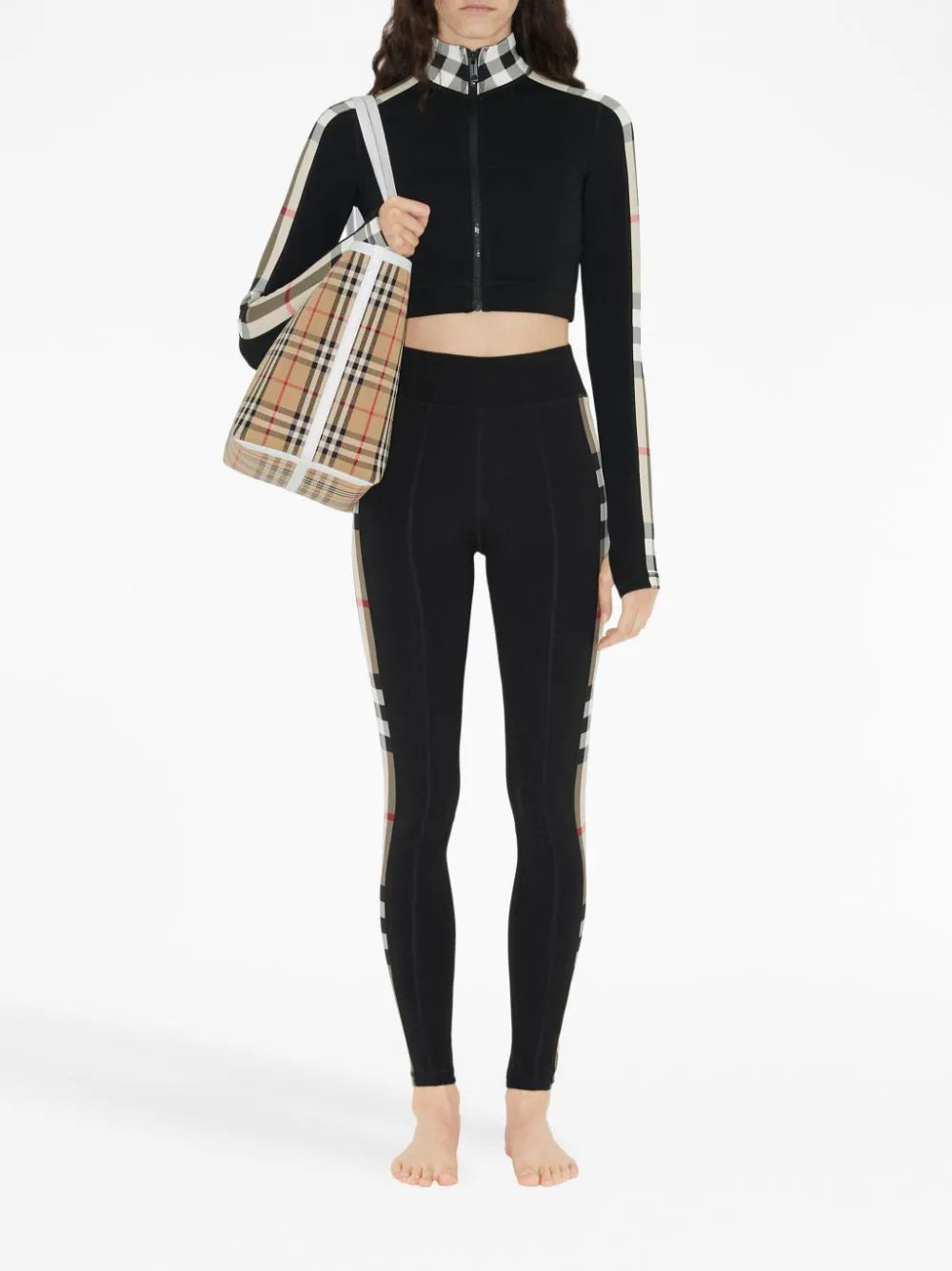 Burberry Vintage Check-panel leggings
