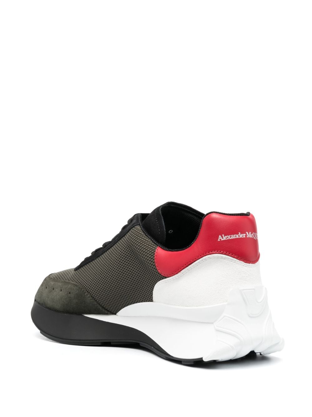 Alexander McQueen logo-embroidered lace-up sneakers