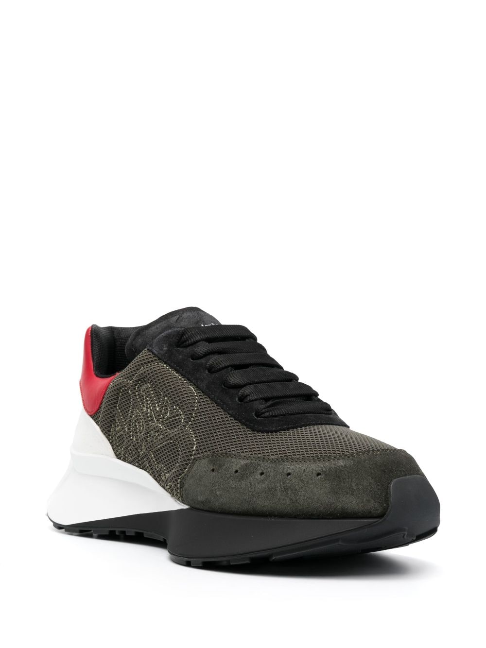 Alexander McQueen logo-embroidered lace-up sneakers