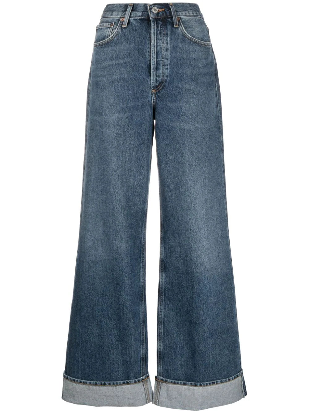 AGOLDE  Dame wide-leg organic-cotton jeans