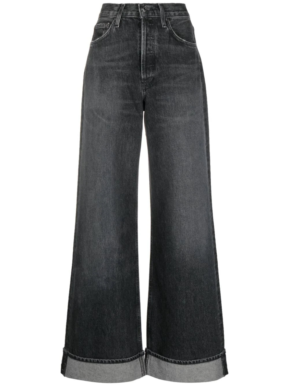 AGOLDE  Dame wide-leg organic-cotton jeans