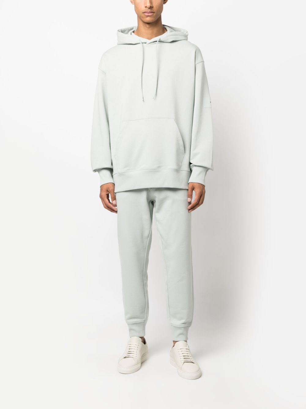 Y-3  logo-patch organic cotton hoodie
