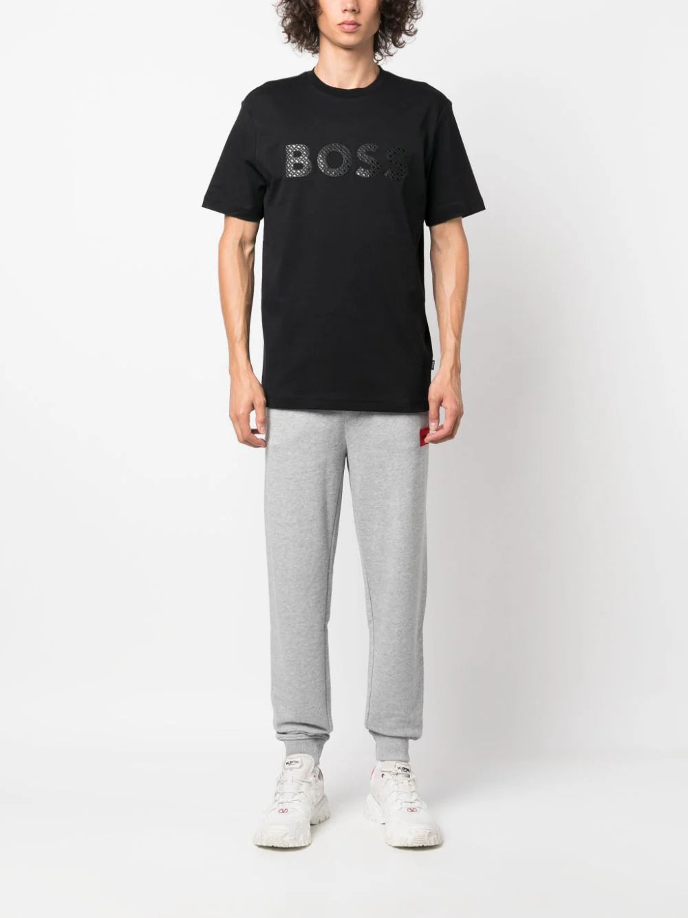 BOSS  logo-patch cotton T-shirt