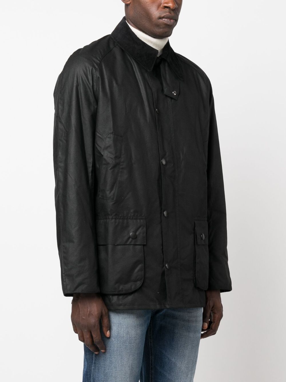 Barbour  collared wax jacket