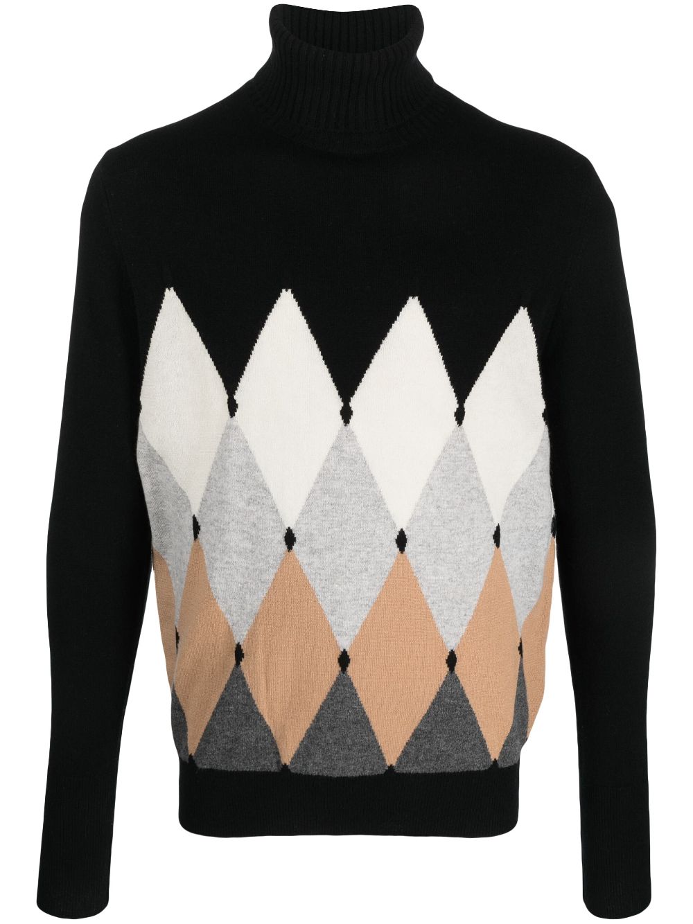 Ballantyne  cashmere argyle intarsia-knit jumper
