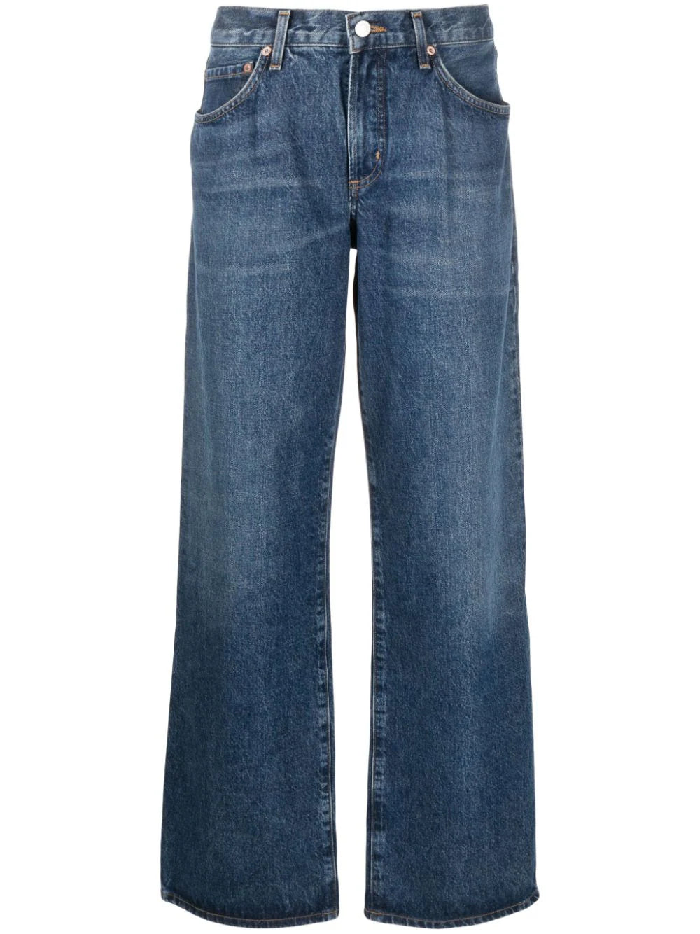 AGOLDE  high-rise straight-leg jeans
