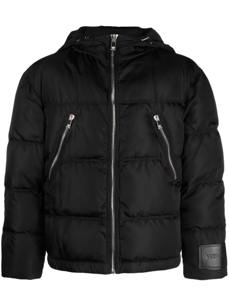 Versace  zip-detail puffer jacket