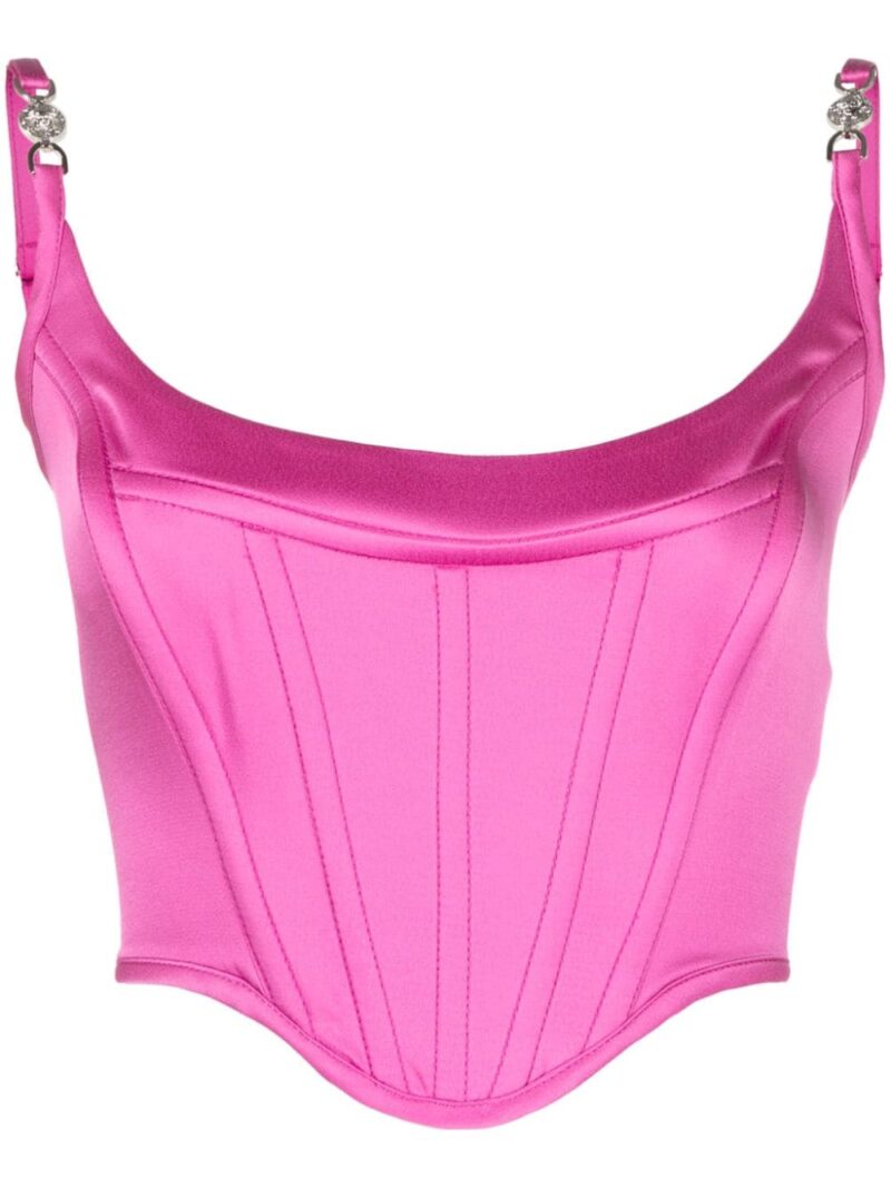 Versace  Medusa '95 satin corset top