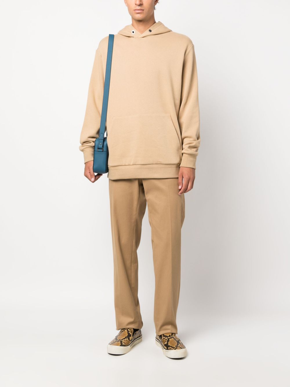 Zegna  slouchy-hood cotton blend hoodie