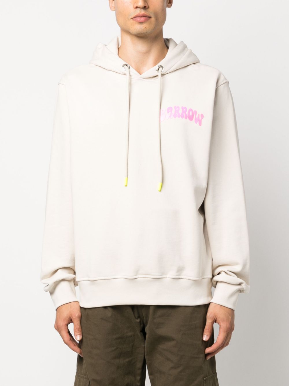 BARROW  logo-print cotton hoodie