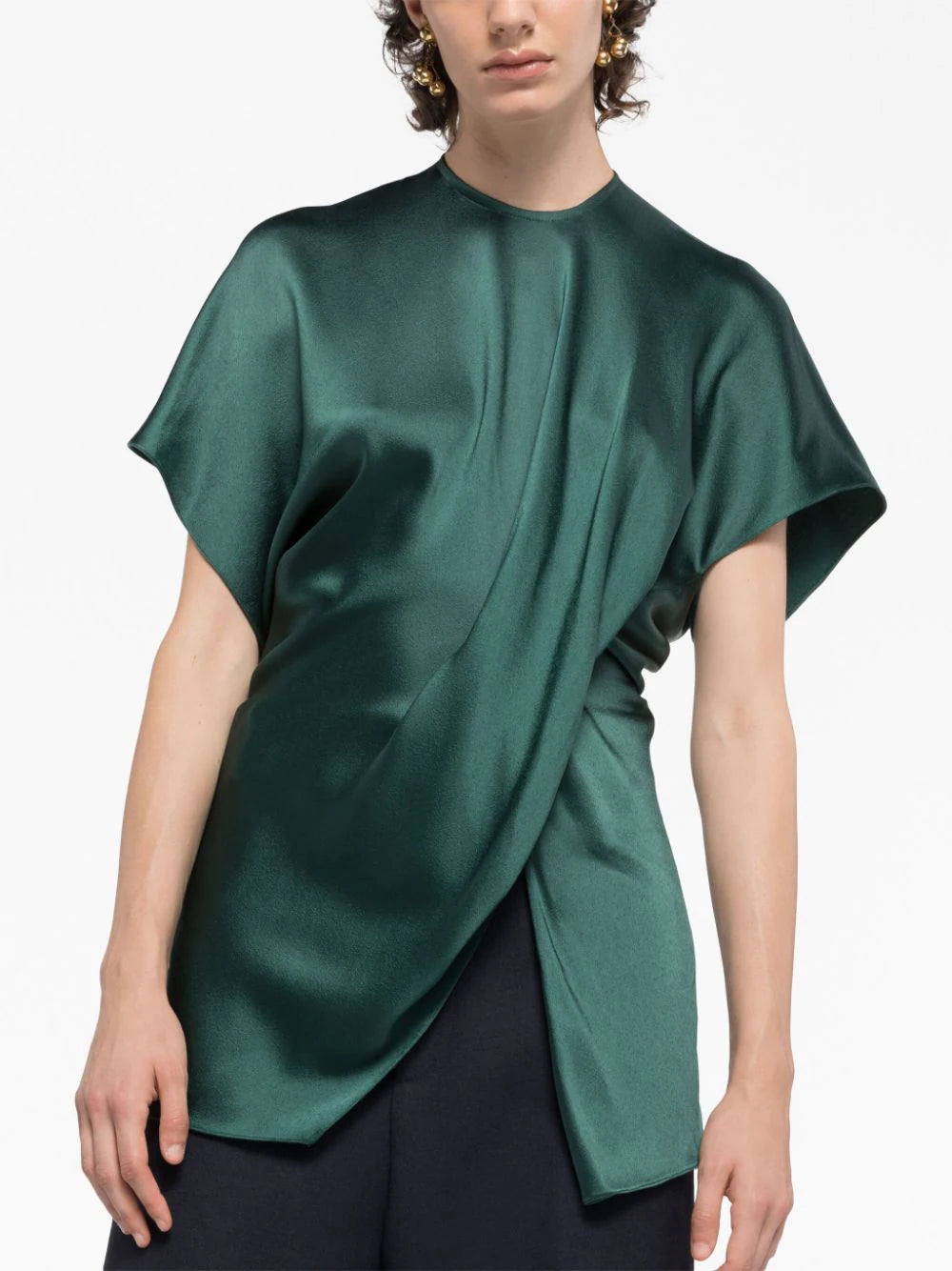AZ FACTORY gathered crepe blouse