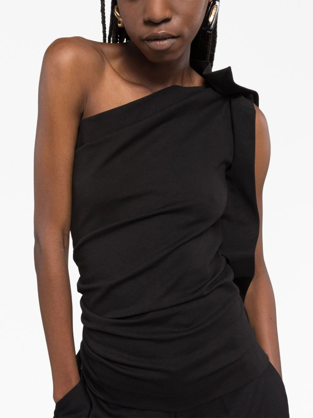 AZ FACTORY  one-shoulder jersey top