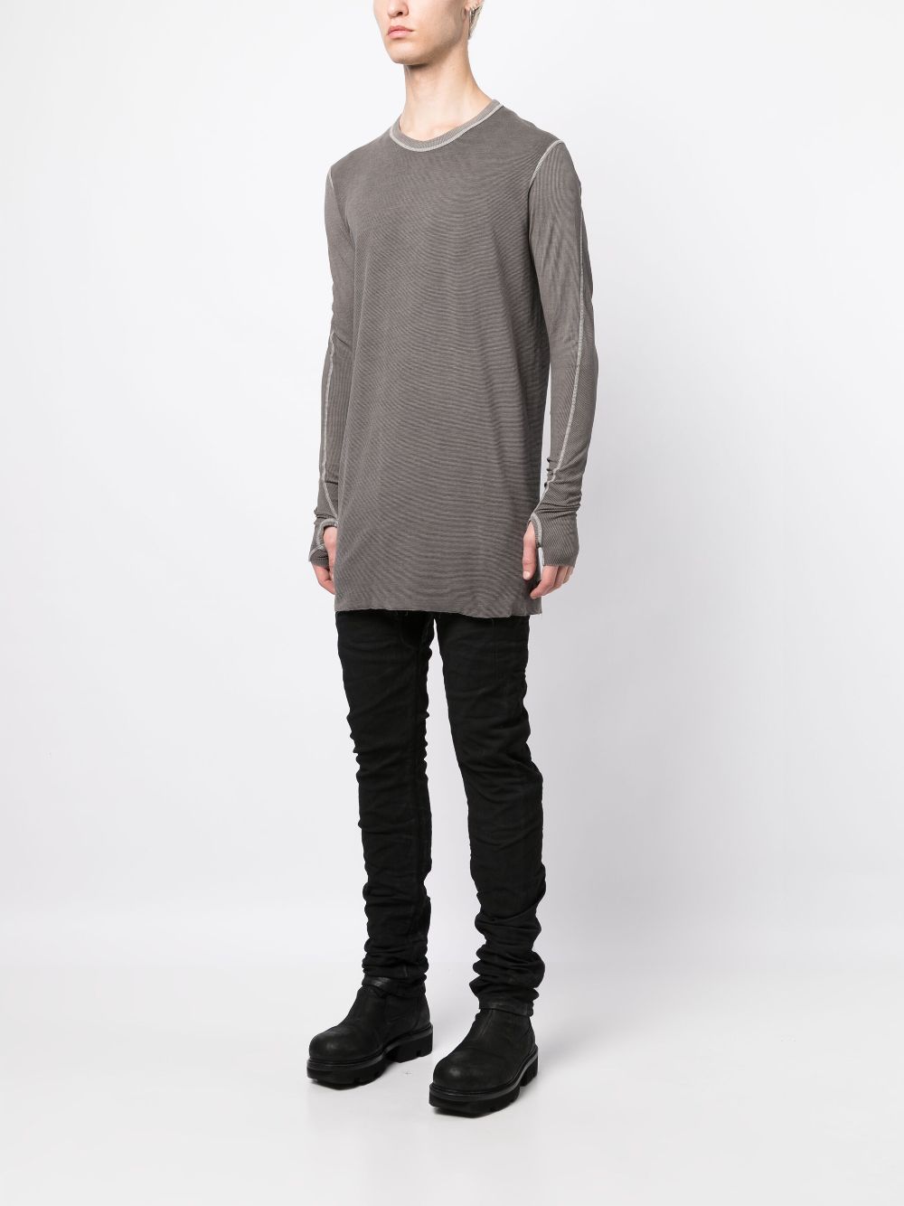 Boris Bidjan Saberi  fine-ribbed long-sleeved T-shirt