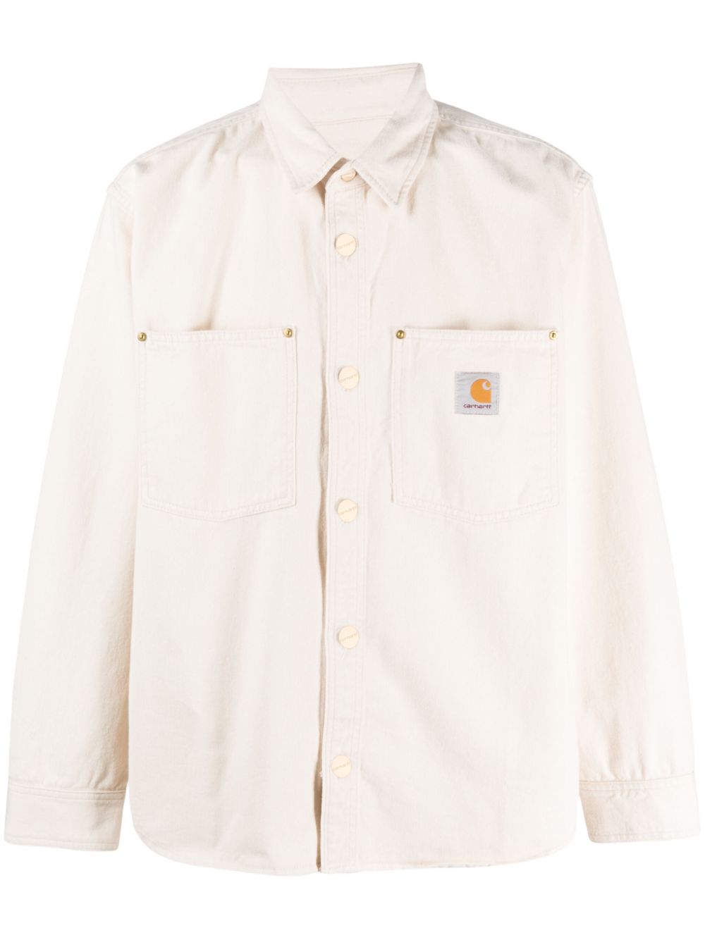 Carhartt WIP  logo-patch cotton shirt