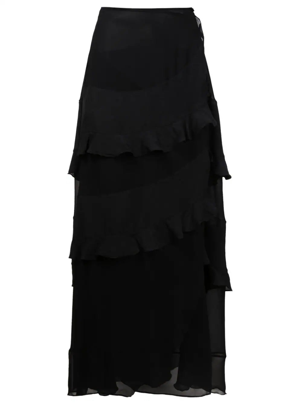 Amir Slama  ruffled-trim maxi skirt