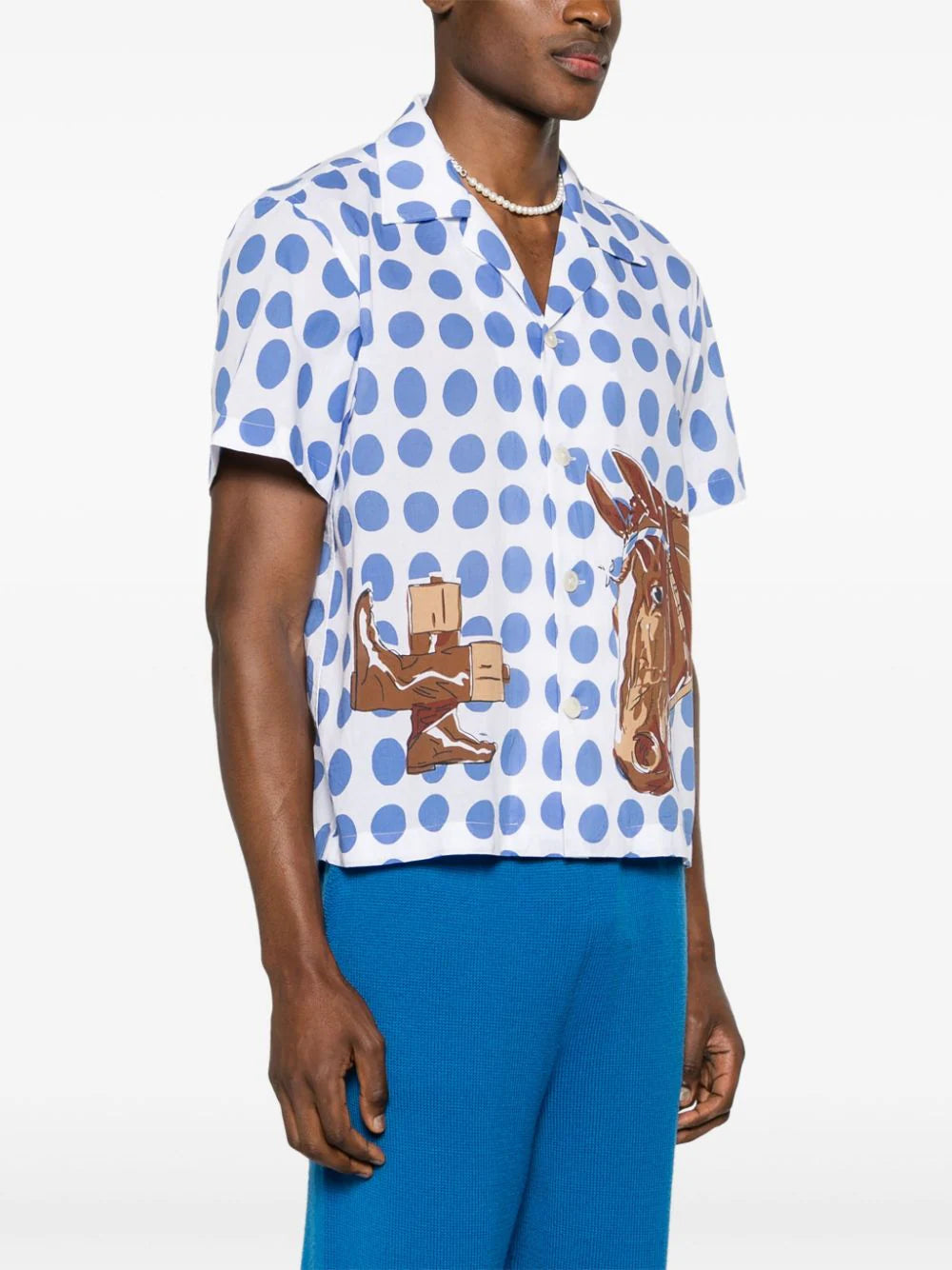 BODE  Jockey Dot cotton shirt