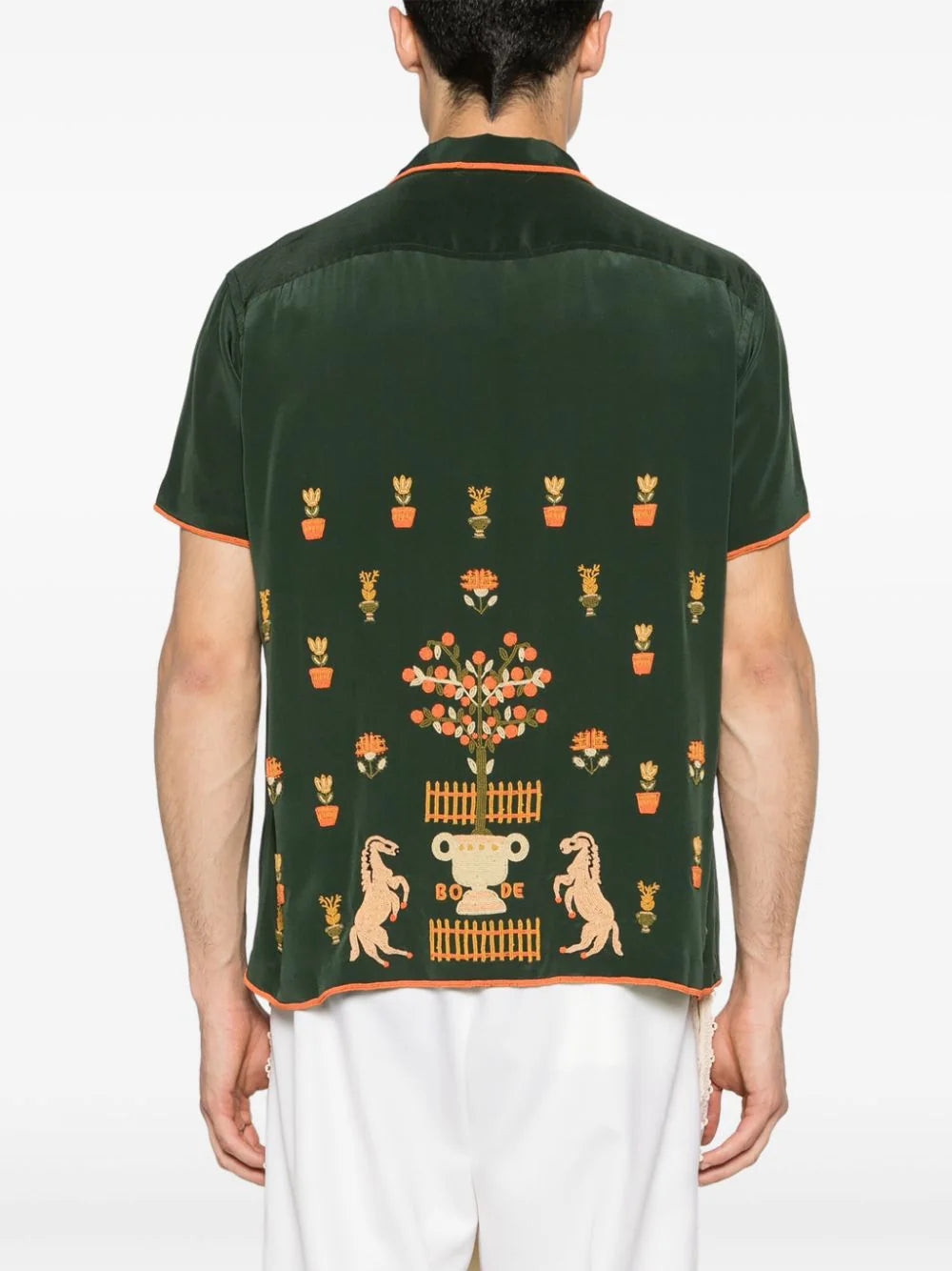 BODE bead-embellished silk shirt - Image 4