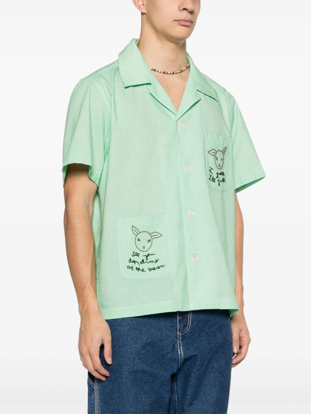 BODE See You at the Barn checked shirt - Image 3