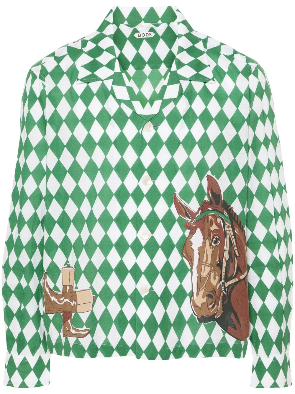 BODE  Jockey Diamond cotton shirt