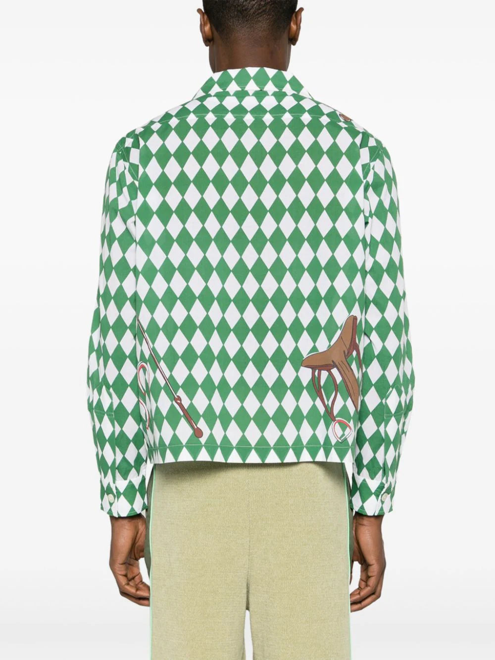 BODE Jockey Diamond cotton shirt